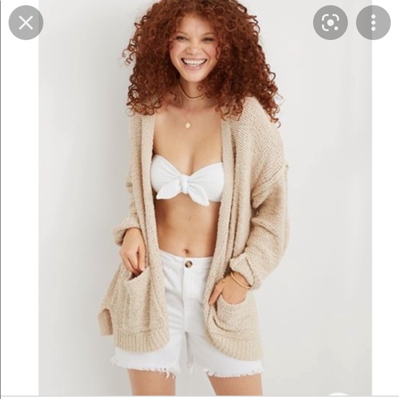 Aerie Oversized Beach Cardigan 